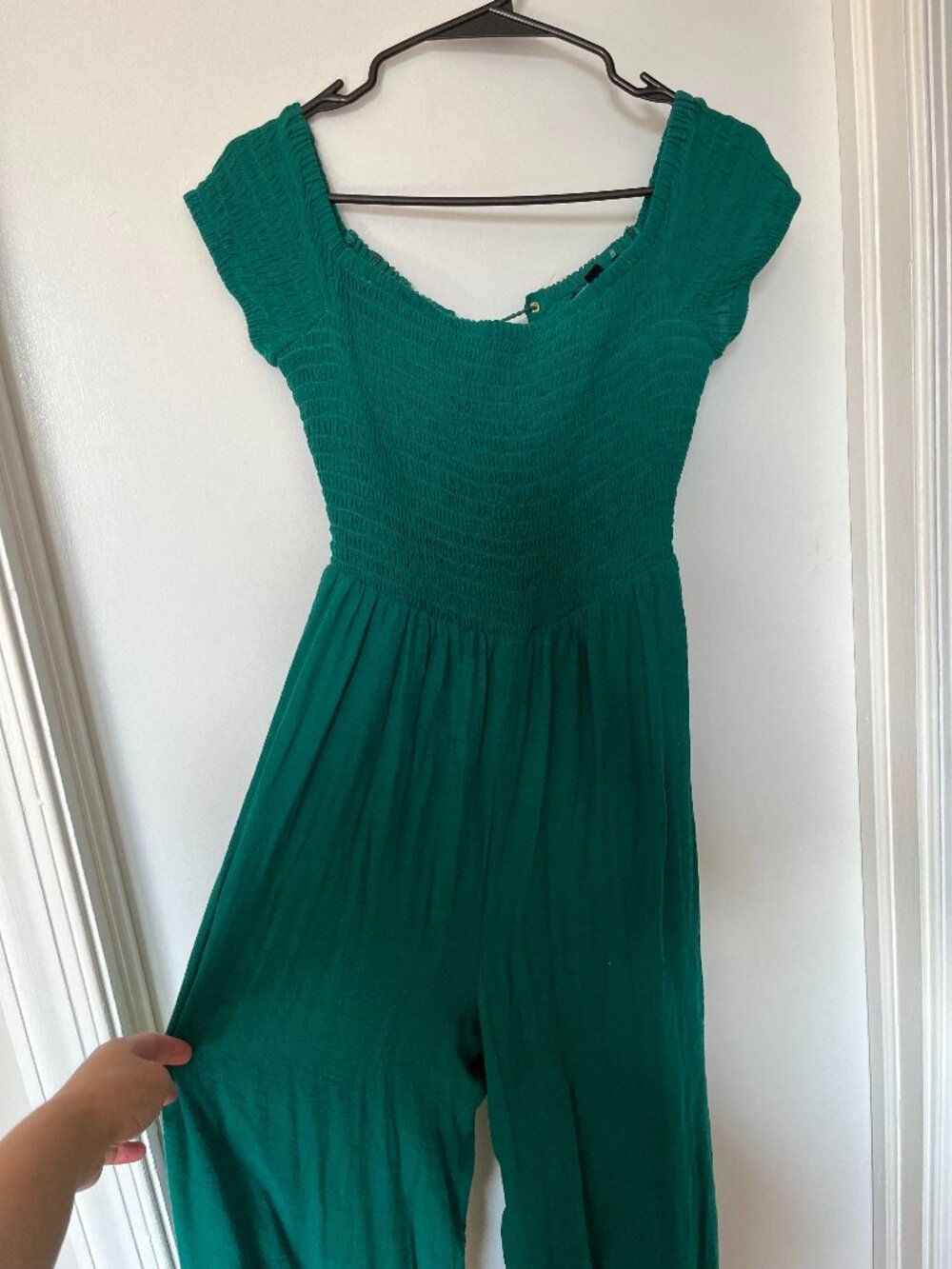 Guess Green Wide-Leg Jumpsuit, Size S